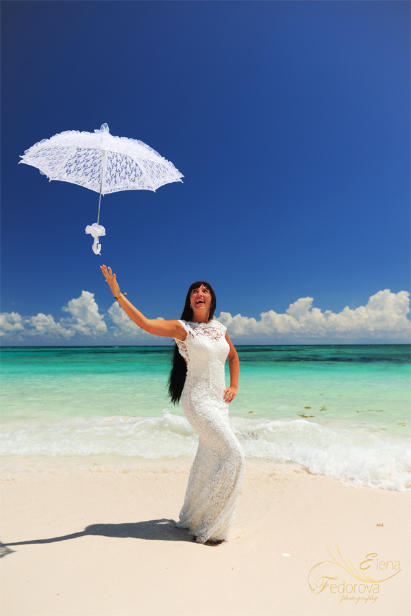 bride honeymoon riviera maya
