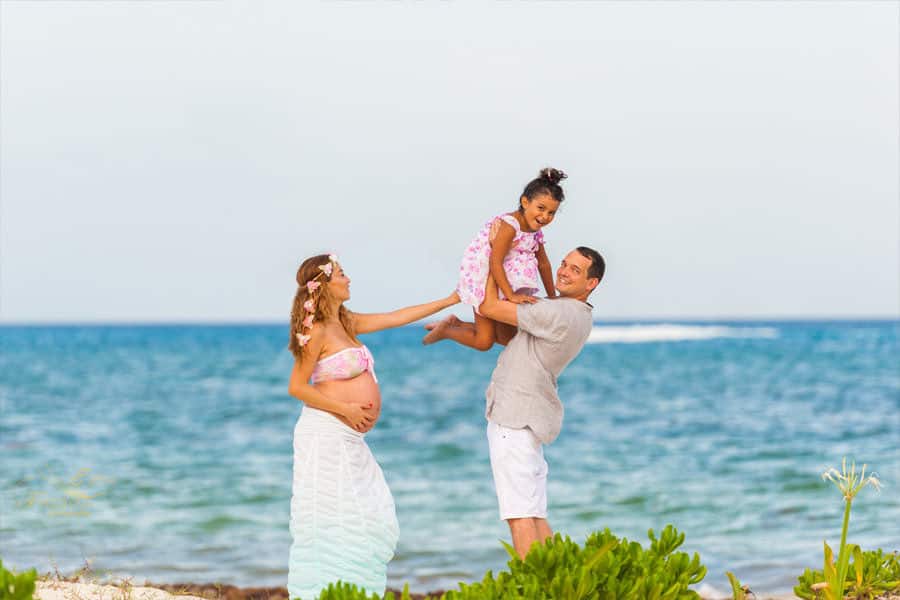 maternity photo session in cancun