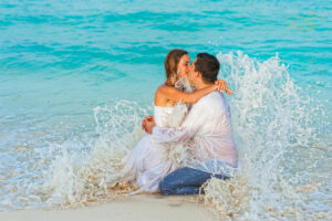 cancun trash the dress bride
