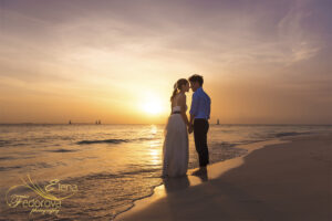 couple photos made during sunset