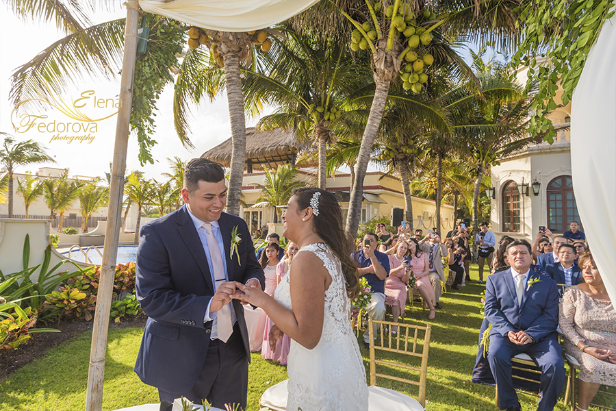 wedding ceremony at villa la joya