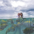 Beach and underwater photo session Cancun Isla Mujeres.