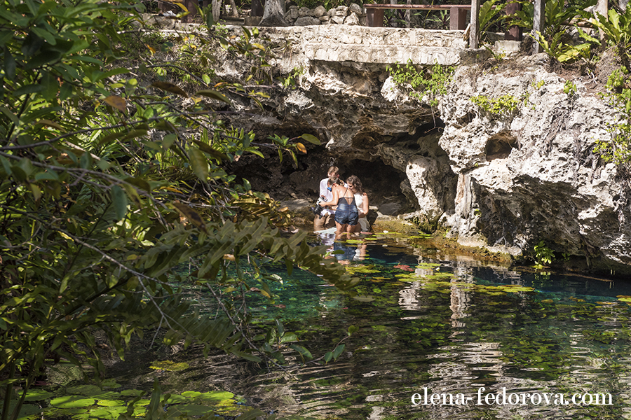 underwater photo session cenote