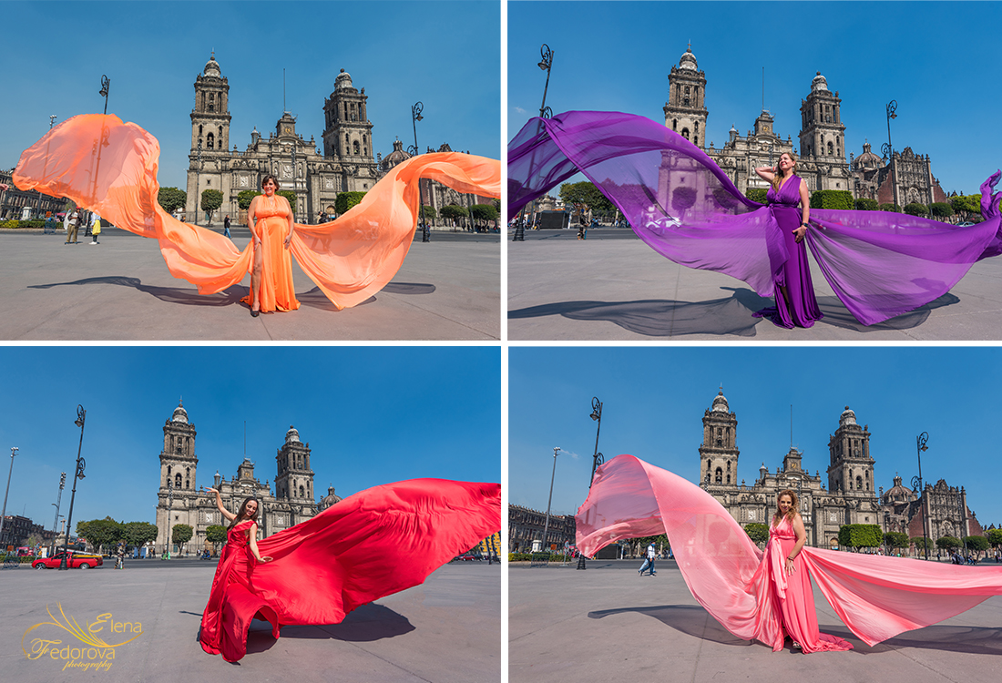 flying dress photoshoot empowerment